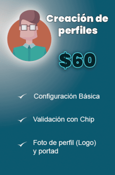 Creación de perfiles PRO (Facebook, Instagram y Tiktok)