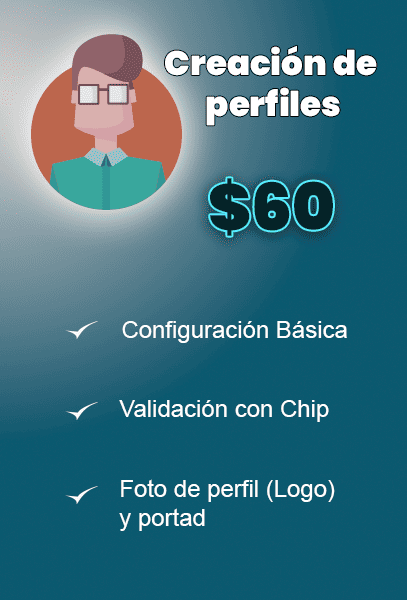 Creación de perfiles PRO (Facebook, Instagram y Tiktok)